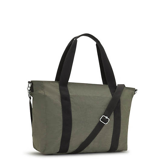 Sacs Fourre Tout Kipling Asseni Vert | FR 1753DF